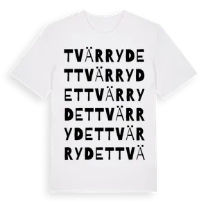 Tvärrydet ordlek t-shirt – ekologisk bomull t-shirt från Pinshirt