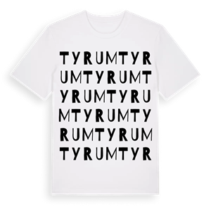 Tyrum ordlek t-shirt – ekologisk bomull t-shirt från Pinshirt