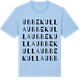 Blue Soul t-shirt med Ubbekulla ordlek t-shirt