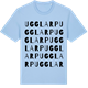 Blue Soul t-shirt med Ugglarp ordlek t-shirt
