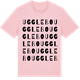 Pink Cotton t-shirt med Ugglebo ordlek t-shirt