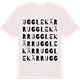 Vintage White t-shirt med Ugglekärr ordlek t-shirt