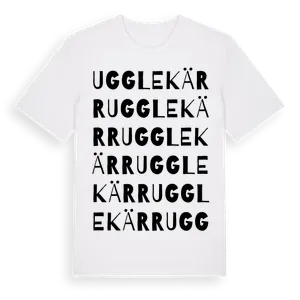 Ugglekärr ordlek t-shirt – ekologisk bomull t-shirt från Pinshirt
