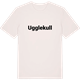 Vintage White t-shirt med Ugglekull fetstil t-shirt