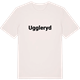 Vintage White t-shirt med Uggleryd fetstil t-shirt