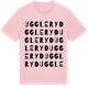 Pink Cotton t-shirt med Uggleryd ordlek t-shirt