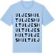 Blue Soul t-shirt med Uljeshult ordlek t-shirt