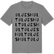 Mid Heather Gray t-shirt med Uljeshult ordlek t-shirt