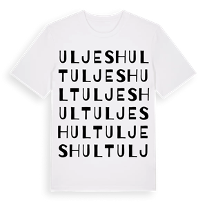 Uljeshult ordlek t-shirt – ekologisk bomull t-shirt från Pinshirt