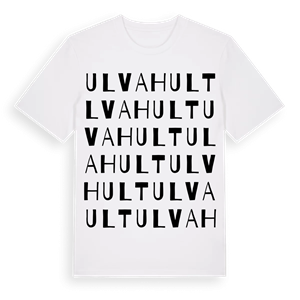 Ulvahult ordlek t-shirt – ekologisk bomull t-shirt från Pinshirt