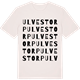 Vintage White t-shirt med Ulvestorp ordlek t-shirt