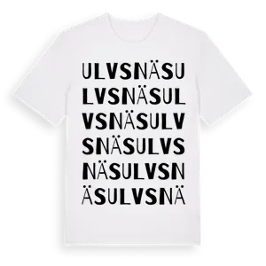 Ulvsnäs ordlek t-shirt – ekologisk bomull t-shirt från Pinshirt