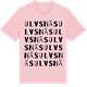 Pink Cotton t-shirt med Ulvsnäs ordlek t-shirt