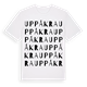 White t-shirt med Uppåkra ordlek t-shirt