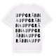 Uppgränna ordlek t-shirt