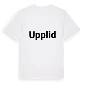 Upplid fetstil t-shirt – ekologisk bomull t-shirt från Pinshirt