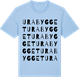 Blue Soul t-shirt med Urabygget ordlek t-shirt