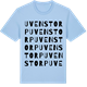 Blue Soul t-shirt med Uvenstorp ordlek t-shirt