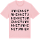 Pink Cotton t-shirt med Uvhemmet ordlek t-shirt
