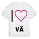 Jag älskar Vä t-shirt stort tryck