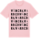 Pink Cotton t-shirt med Väderkvarnen ordlek t-shirt