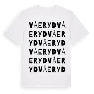 Våeryd ordlek t-shirt – ekologisk bomull t-shirt från Pinshirt