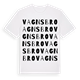 White t-shirt med Vagnsbro ordlek t-shirt