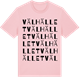 Pink Cotton t-shirt med Välhället ordlek t-shirt
