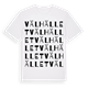 White t-shirt med Välhället ordlek t-shirt