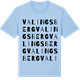 Blue Soul t-shirt med Valingsberg ordlek t-shirt