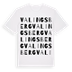 White t-shirt med Valingsberg ordlek t-shirt