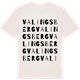 Vintage White t-shirt med Valingsberg ordlek t-shirt