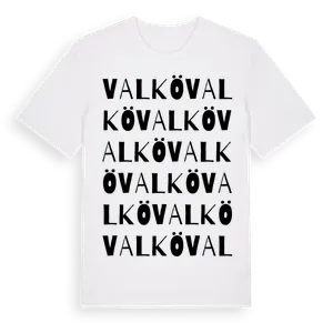 Valkö ordlek t-shirt – ekologisk bomull t-shirt från Pinshirt
