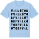 Blue Soul t-shirt med Valkötorp ordlek t-shirt