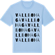 Blue Soul t-shirt med Vallbohaga ordlek t-shirt