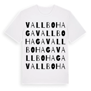 Vallbohaga ordlek t-shirt – ekologisk bomull t-shirt från Pinshirt