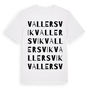 Vallersvik ordlek t-shirt – ekologisk bomull t-shirt från Pinshirt