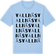 Blue Soul t-shirt med Vallnäs ordlek t-shirt