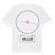 White t-shirt med Vallsjö t-shirt