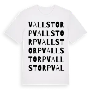 Vallstorp ordlek t-shirt – ekologisk bomull t-shirt från Pinshirt