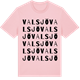 Pink Cotton t-shirt med Valsjö ordlek t-shirt