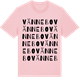 Pink Cotton t-shirt med Vännebo ordlek t-shirt