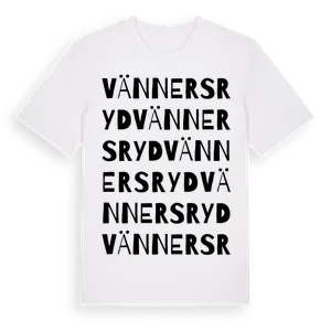 Vännersryd ordlek t-shirt – ekologisk bomull t-shirt från Pinshirt