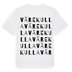 Värekulla ordlek t-shirt – ekologisk bomull t-shirt från Pinshirt