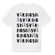 White t-shirt med Väringsnäs ordlek t-shirt