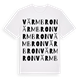 White t-shirt med Värmbron ordlek t-shirt