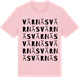 Pink Cotton t-shirt med Värnäs ordlek t-shirt