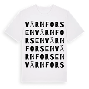 Värnforsen ordlek t-shirt – ekologisk bomull t-shirt från Pinshirt