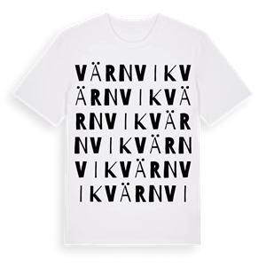 Värnvik ordlek t-shirt – ekologisk bomull t-shirt från Pinshirt