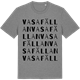 Mid Heather Gray t-shirt med Vasafällan ordlek t-shirt
